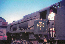 Bulleid Class West Country 34010 at Barry Scrapyard