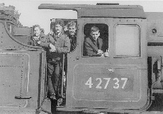 Hughes Crab 2-6-0 42737 at Ayr Shed 1965